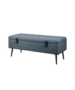 PANCHINA CONTENITORE BELLAHOME "LISA" IN TESSUTO GRIGIO ANTRACITE, 102X44X40 CM
